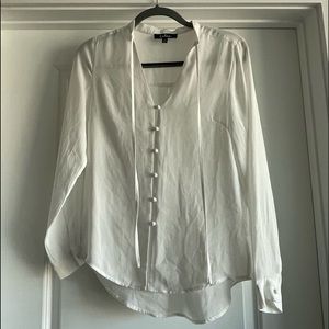 Lulus White Blouse, Size XS